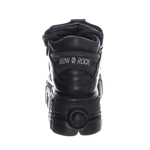 Itali106-C66 Shoes - Black - Scarpe Stringate Profilo Basso Donna Nere NRSM-106-C66  NEW ROCK 