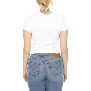 Essential Sporty Tee - White + Cotton - Maglietta Girocollo Donna Nera A7419 0002 LEVIS 