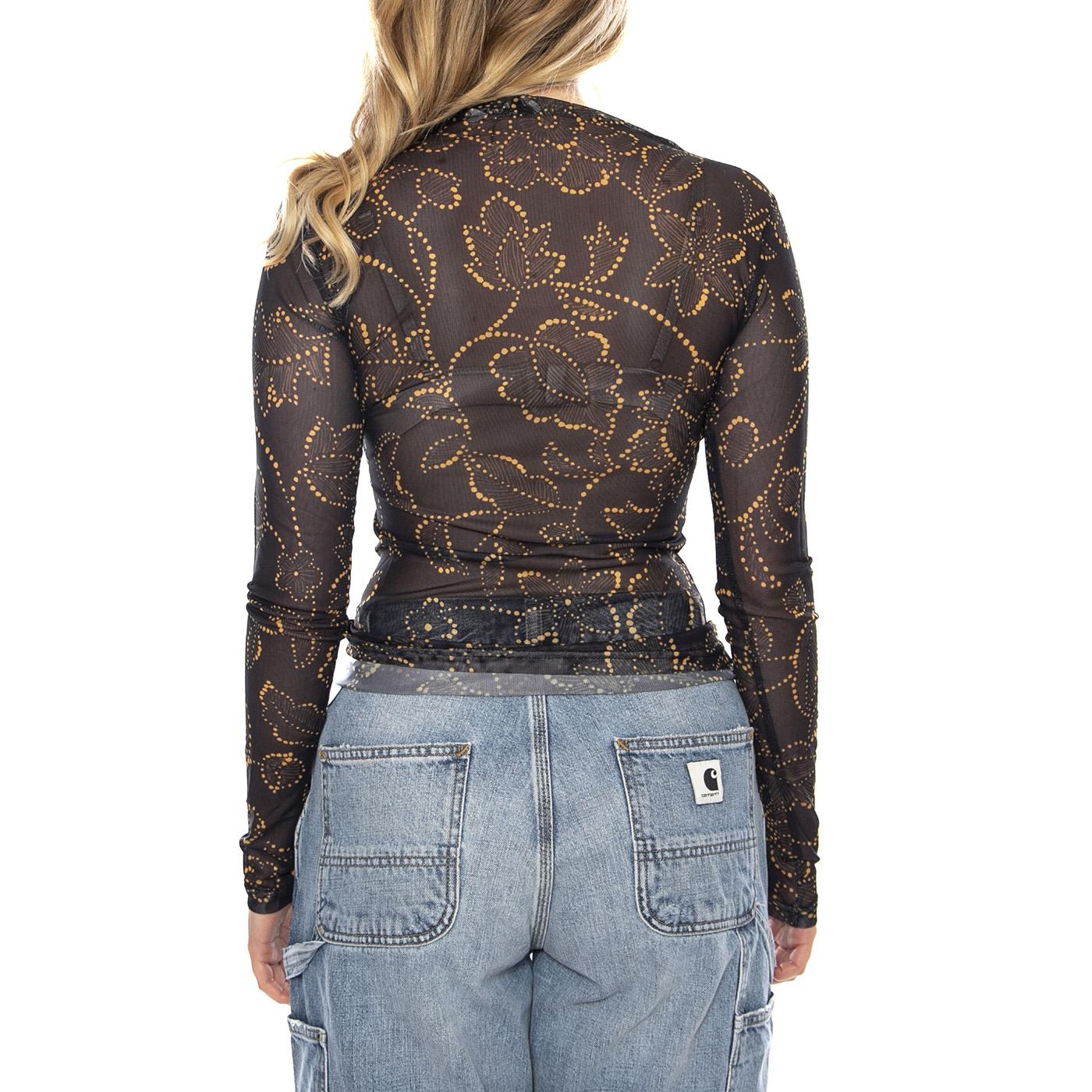 Top Malla Estampado Mustard Flower -- Top Donna 53W/11263 Mustard Flower WILD PONY 