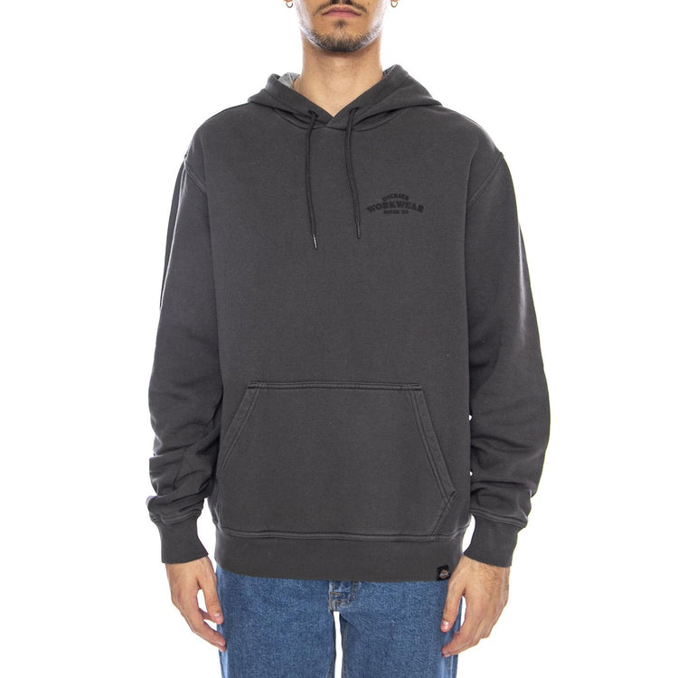 Christiana GD Hoodie Black - Felpa con Cappuccio Uomo Nera DK0A87NQBLK1  DICKIES 