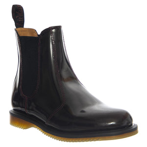 Dr. Martens Flora Cherry Red Polished Smooth - Stivali Unisex Rossi 32218600 CHR DR.MARTENS 
