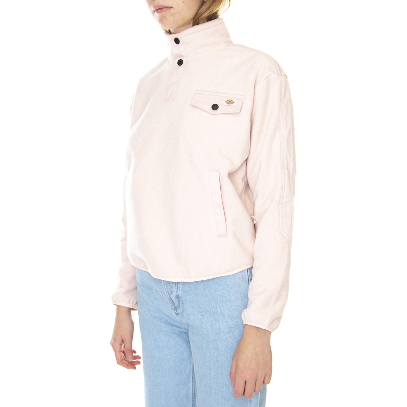 Port Allen Fleece Peach Whip - Felpa Collo Alto Donna Rosa DK0A4XHMC501  DICKIES 
