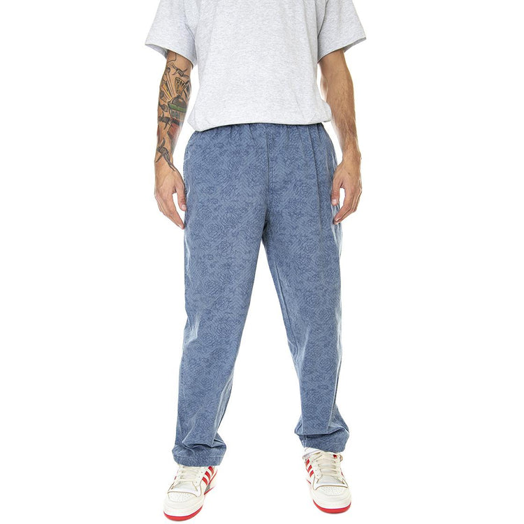 Tab Pant Botanical Blue - Pantaloni Casual Uomo Blu / Multicolore SCA-PNT-0750  SANTA CRUZ 