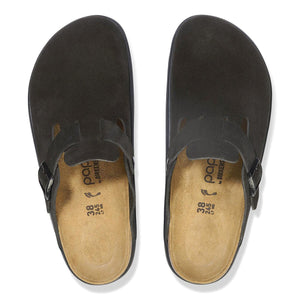 Boston Chunky black, Suede Leather - Sandali Donna Neri 1028317  BIRKENSTOCK 