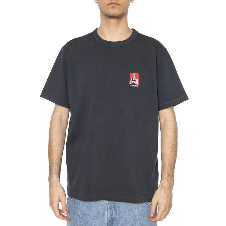 CJ Graphic Tee Dark Navy - Maglietta Girocollo Uomo Blu 112362801  WRANGLER 