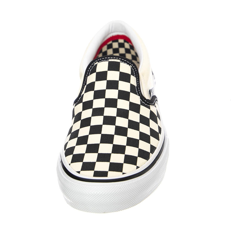 Mens Skate Slip-On Black / Off White Checkerboard Shoes VN0A5FCAAUH1  VANS 