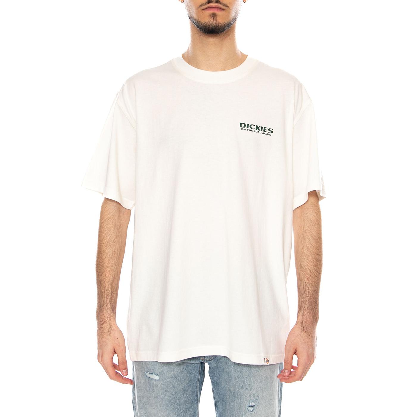 Burns Tee SS Egret - Maglietta Girocollo Uomo Bianca DK0A87QIC481 . DICKIES 