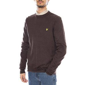 Cotton Merino Crew Neck Jumper Espresso - Maglione Uomo Marrone KN2110VC-X863 . LYLE & SCOTT 