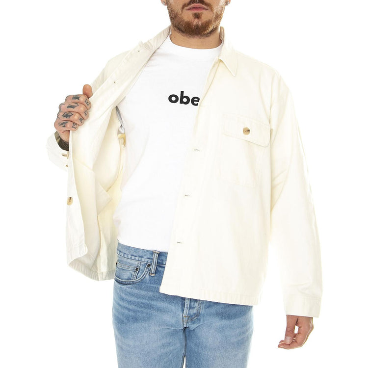 Afternoon Shirt Jacket Unbleached - Giacca Uomo Beige 121160056-UBL  OBEY 