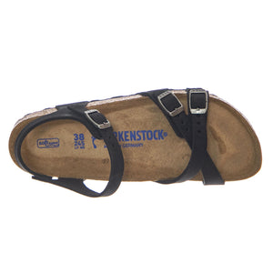 Kumba SFB black, Nubuck Leather - Sandali Donna Neri 1029526  BIRKENSTOCK 