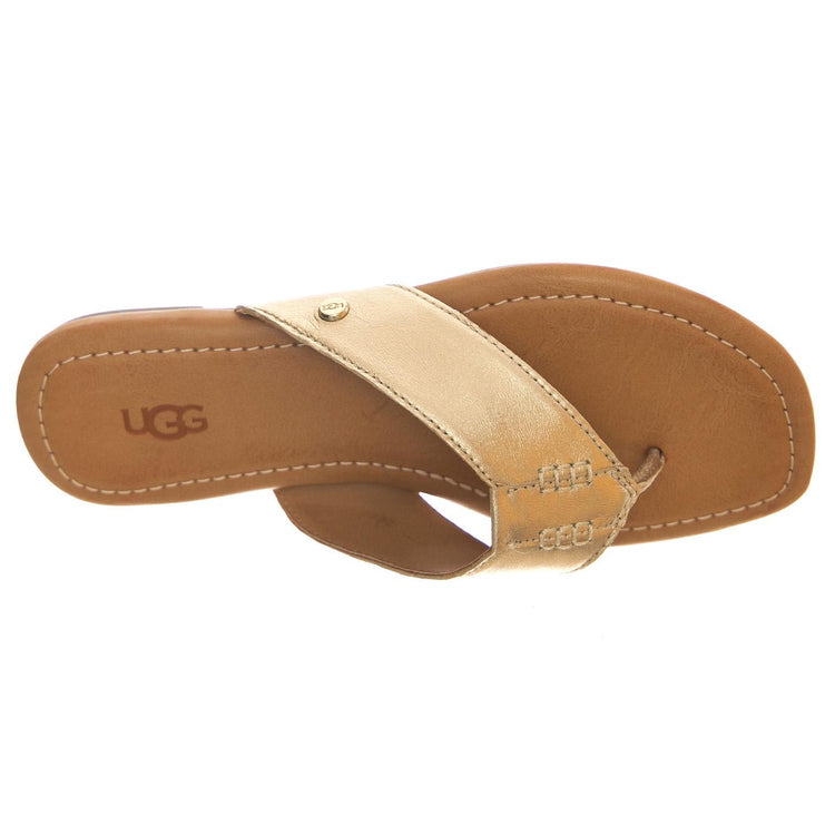 Carey Flip Gold Metallic - Sandali Donna Oro UGSCARFLGLD1142178W  UGG 