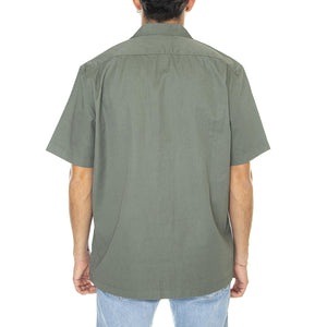 SS Chetopa Shirt Fort Green Blue - Camicia Maniche Corte Uomo Verde L68POM43  LEE 