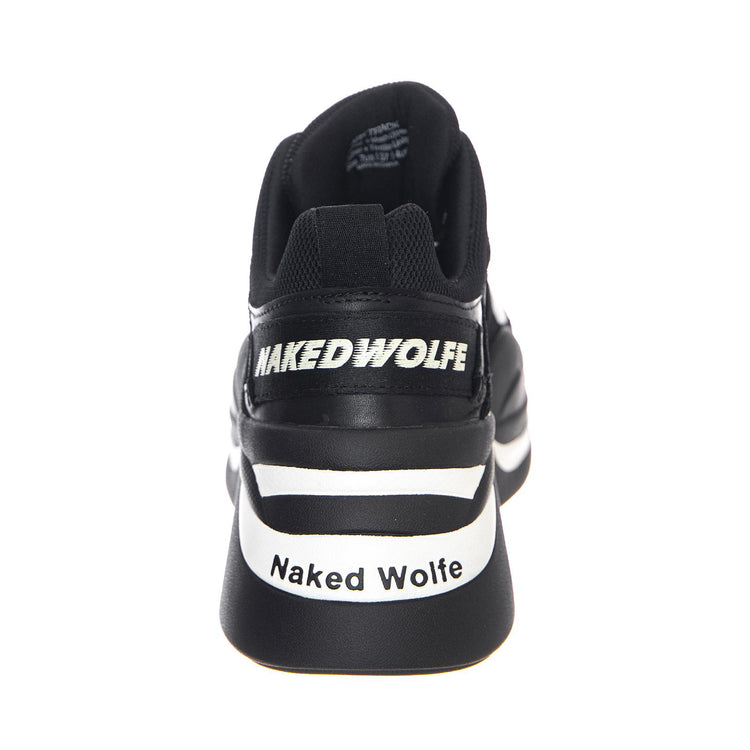 W' Track Sneakers Black Combo Shoes NWSTRACK-BLKBLK  NAKED WOLFE 