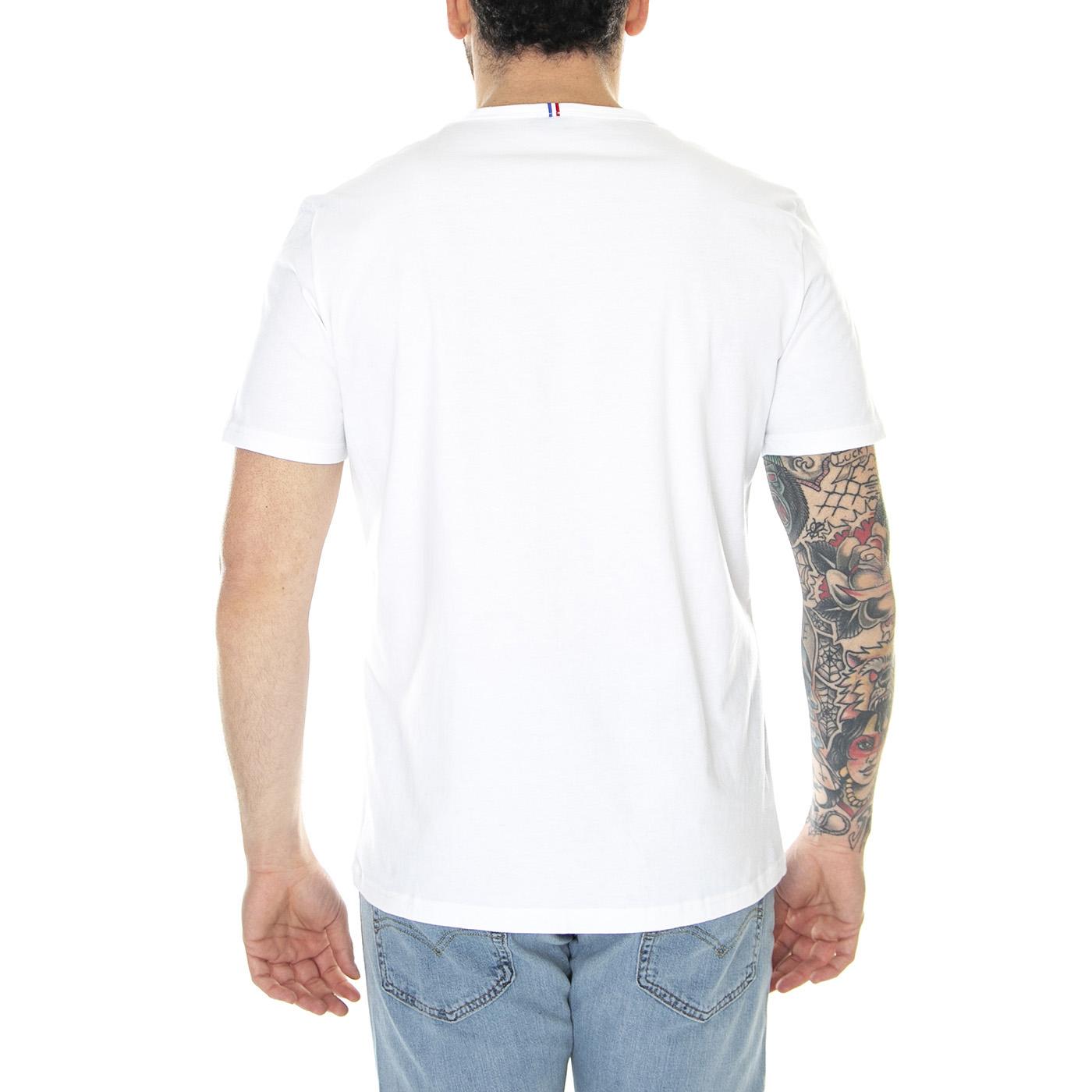 Essential Tee White - Maglietta Girocollo Uomo Bianca 2120202  LE COQ SPORTIF 