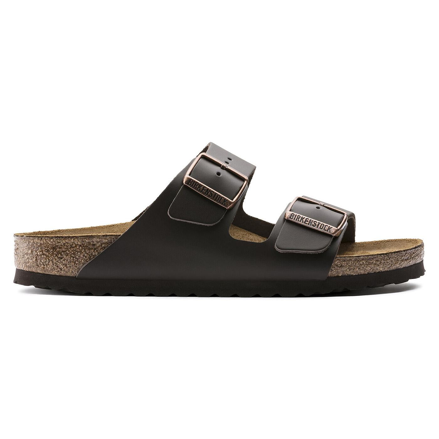 Arizona Bs Dark Brown Natural Leather Narrow Fit - Sandali Donna Marroni - Calzata Stretta 0051103  BIRKENSTOCK 