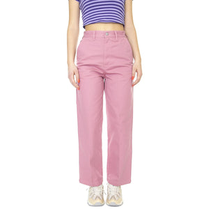 Brighton Carpenter Pant Vintage Pink - Pantaloni Donna Rosa 242020087-PIN  OBEY 