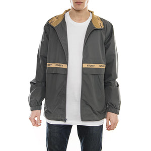 LEWIS TRACK JACKET GREY 115377-GREY  STUSSY 