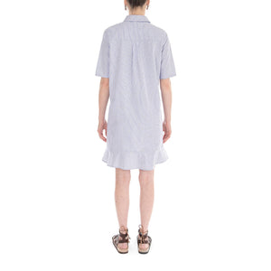 Ilene - Abito Camicia Donna Blu / Bianco 163590068-6003  MINIMUM 