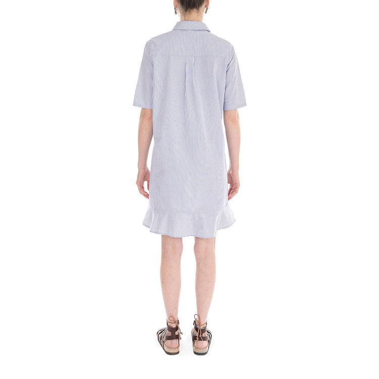 Ilene - Abito Camicia Donna Blu / Bianco 163590068-6003  MINIMUM 