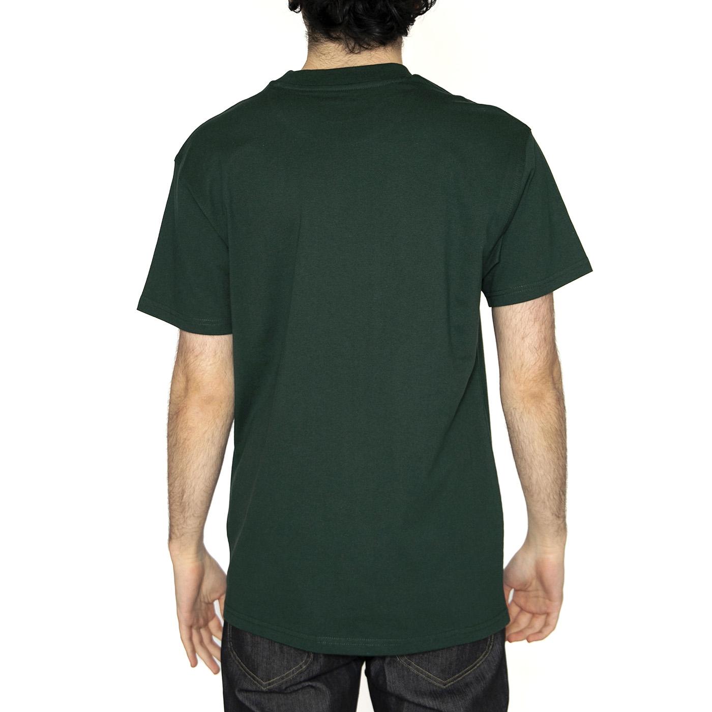 S/S American Script T-Shirt Conifer - Maglietta Girocollo Uomo Verde I029956.CIXX  CARHARTT WIP 