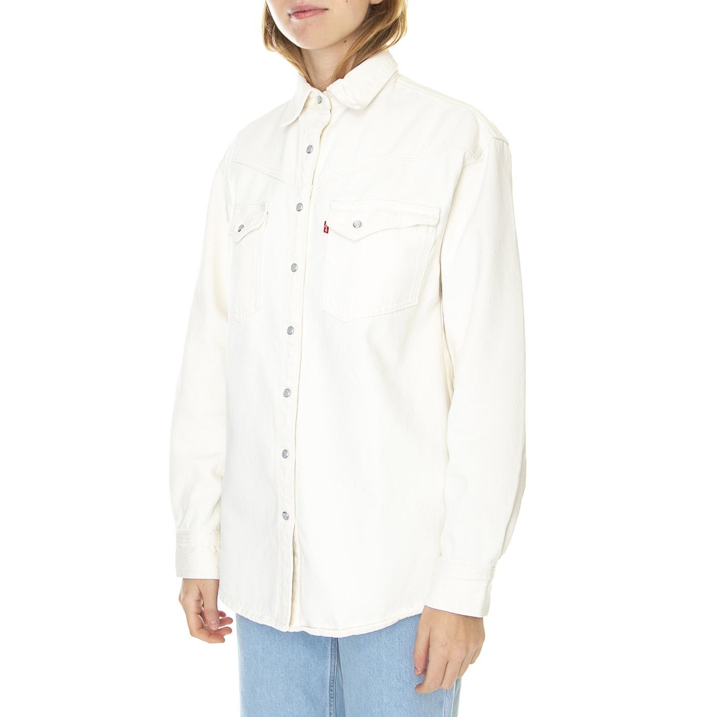 Dorsey XL Western Z5867 Tan Rinse - Camicia Donna Bianca A3364-0002  LEVIS 
