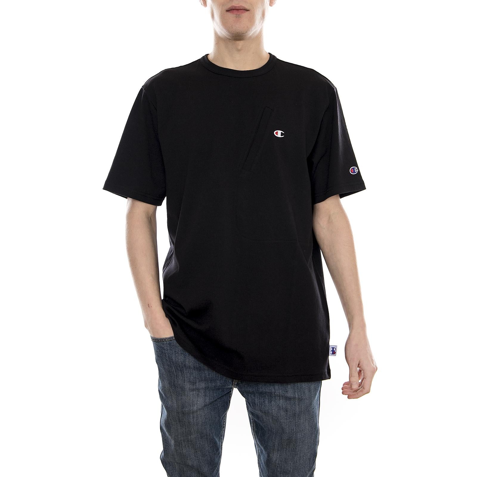 BEAMS X CHAMPION Crewneck T-Shirt BLACK 211620-BLK  CHAMPION 