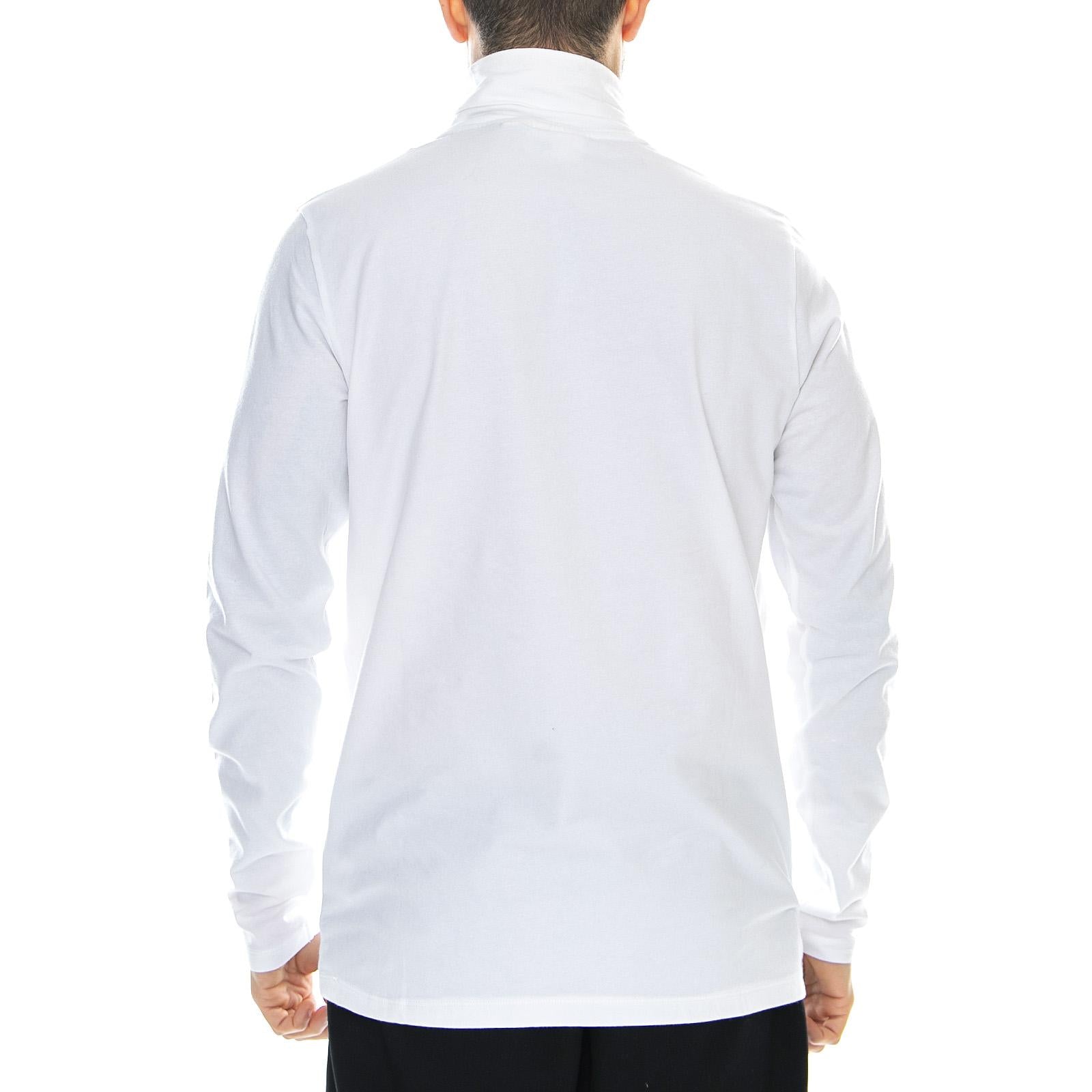 Roll Neck 19th Ls Tee - White - Maglietta Maniche Lunghe Uomo Bianca 96424_4  FILA 