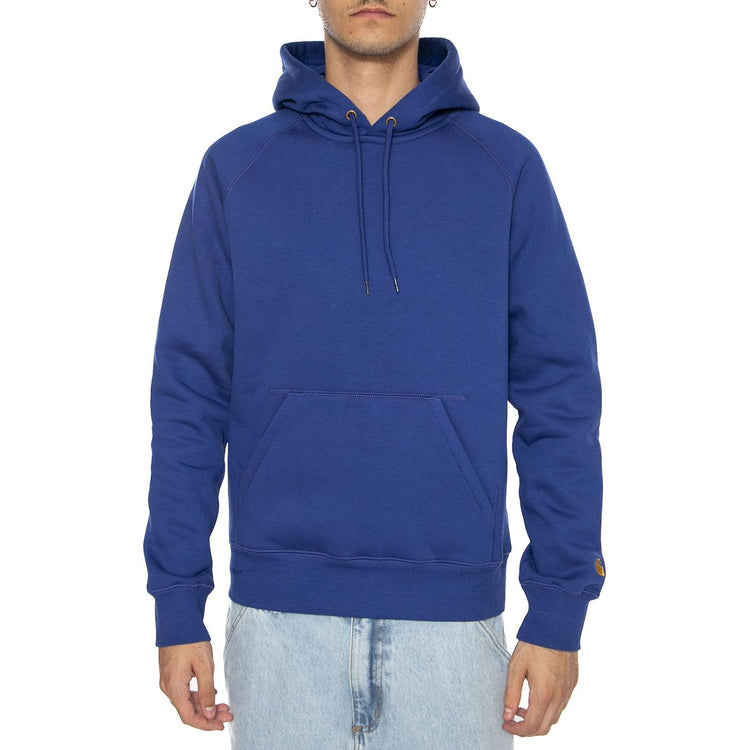 Hooded Chase Sweat Wolfsbane / Gold - Felpa Uomo Blu I033661.30XXX  CARHARTT WIP 