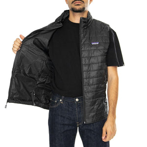 M's Nano Puff Vest-BLK - Giacca Smanicata Uomo Nera 84242-BLK  PATAGONIA 
