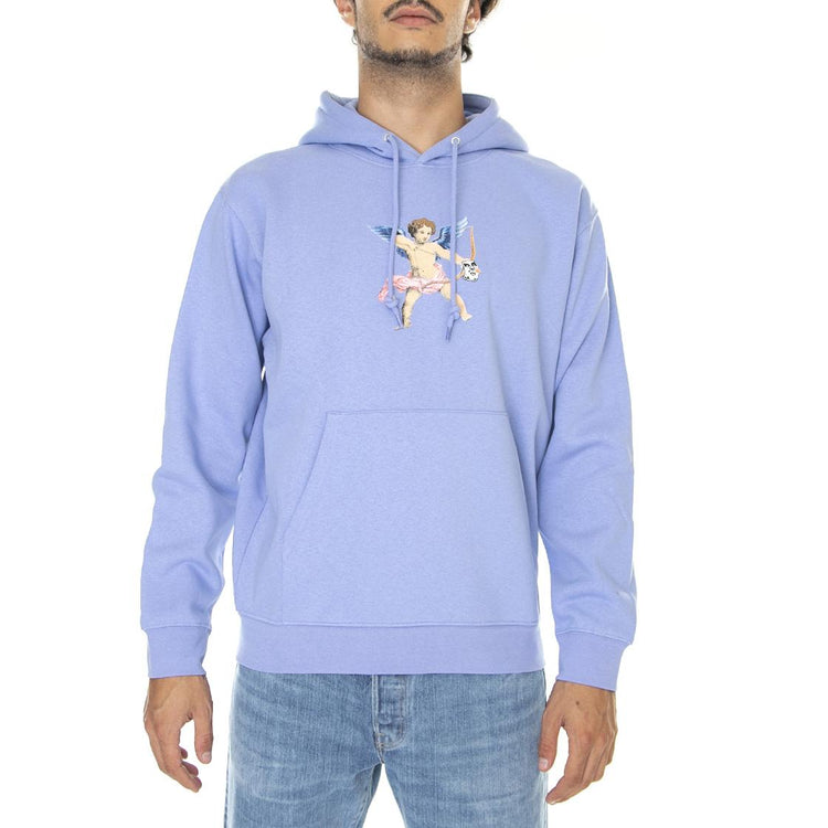 Watch Out Premium Hood Fleece Digital Violet - Felpa con Cappuccio Uomo Viola 112843042-DIV  OBEY 