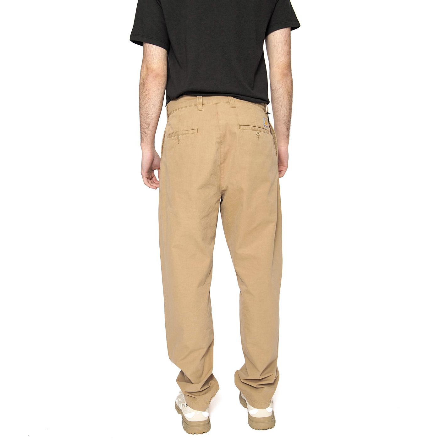 Calder Pant Leather - Pantaloni Uomo Marroni I033128.8YGD  CARHARTT WIP 