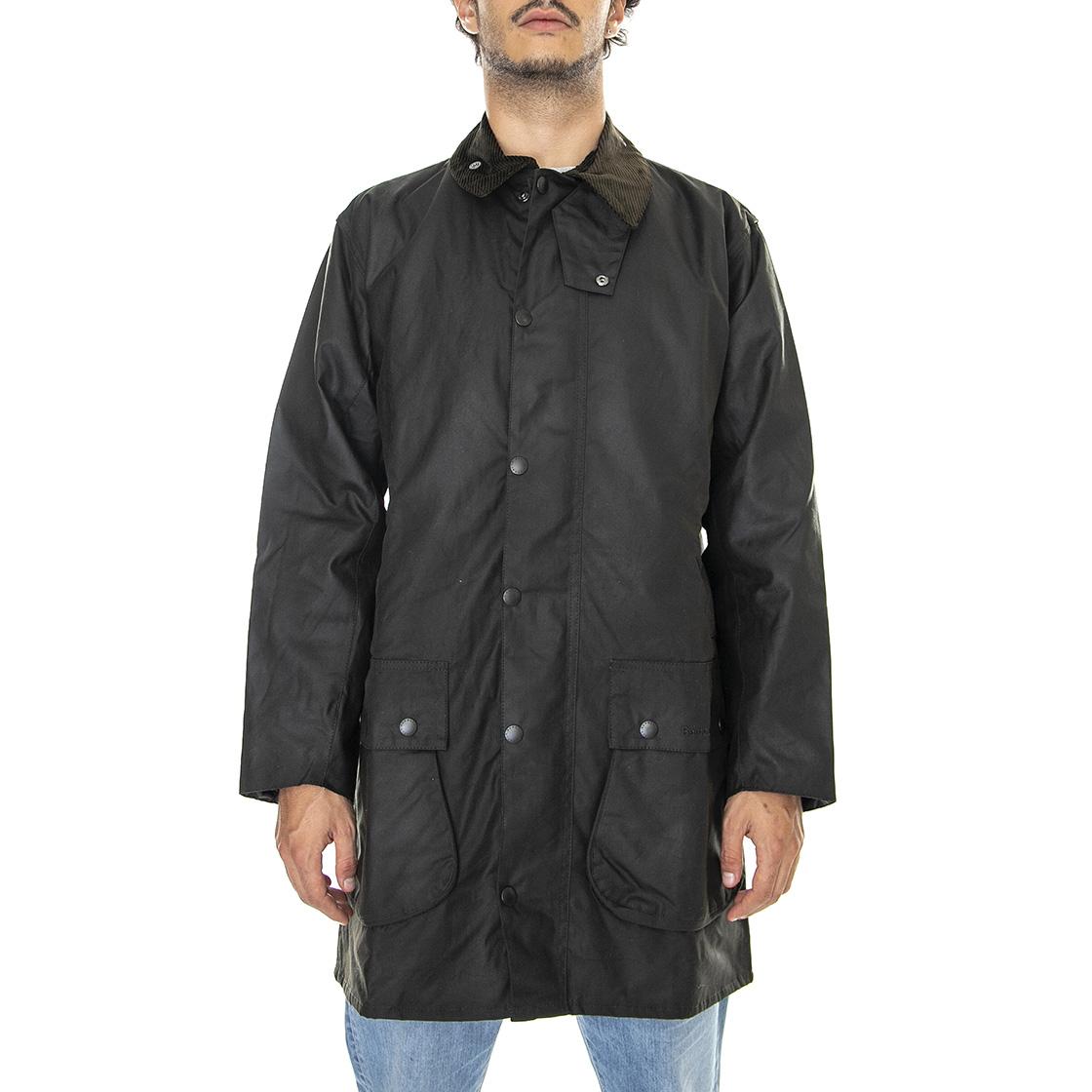 Classic Northumbria Wax Jacket Olive - Giacca Invernale Uomo Marrone MWX0009-OL91-FW23  BARBOUR 