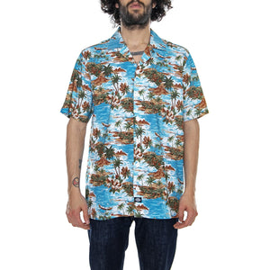 Blossvale Ocean - Multicolor - Camicia Maniche Corte Uomo 05 200344-OC . DICKIES 