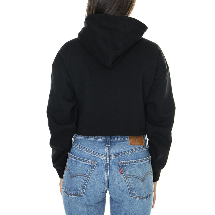 Obey Willow Baby Hood Fleece Black - Felpa con Cappuccio Donna Nera 211610135-BLK  OBEY 