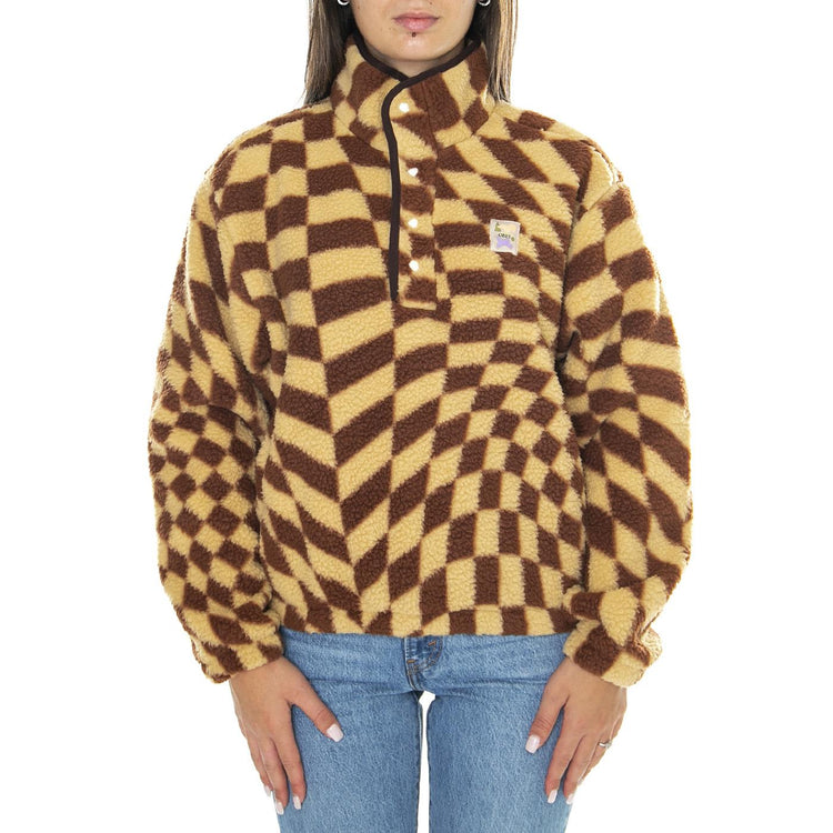 Obey Wavy Pop Over Jacket Sepia Multi - Giacca Donna Multicolore 221800412-SEP  OBEY 