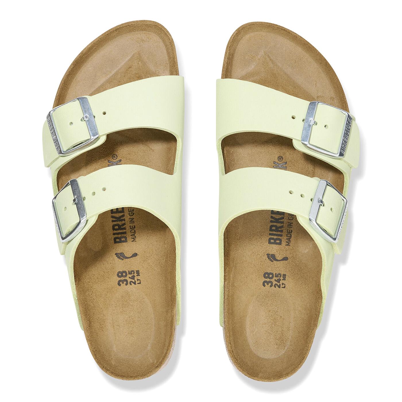 Arizona Faded Lime, Nubuck Leather - Sandali Donna Verdi 1026710  BIRKENSTOCK 