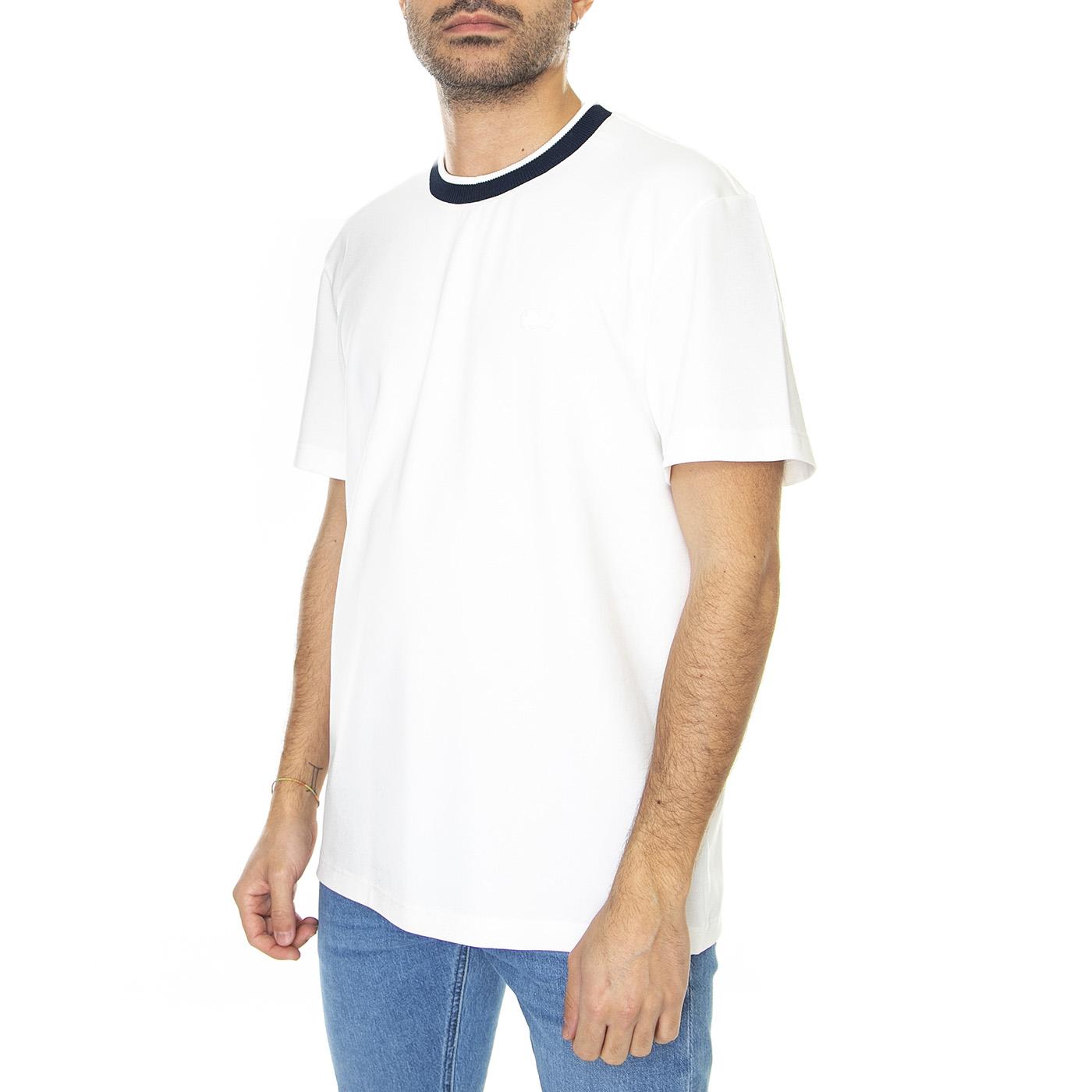 T-Shirt EV0 - Maglietta Girocollo Uomo Bianca TH7282-EV0  LACOSTE 