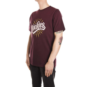 GILMORE S/S TEE MAROON 06-210498-MR  DICKIES 