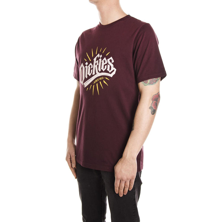 GILMORE S/S TEE MAROON 06-210498-MR  DICKIES 