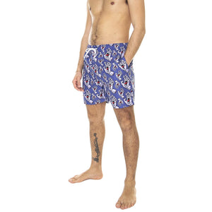 M' Hands All Over Swimshort Navy Blue - Costume da Bagno Uomo Blu / Multicolore Hands All Over Swimshort Navy Blue  SANTA CRUZ 