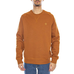 Exeter River Brushed Back Crew Sweatshirt - Felpa Girocollo Uomo Marrone TB0A2BN KC391 TIMBERLAND 