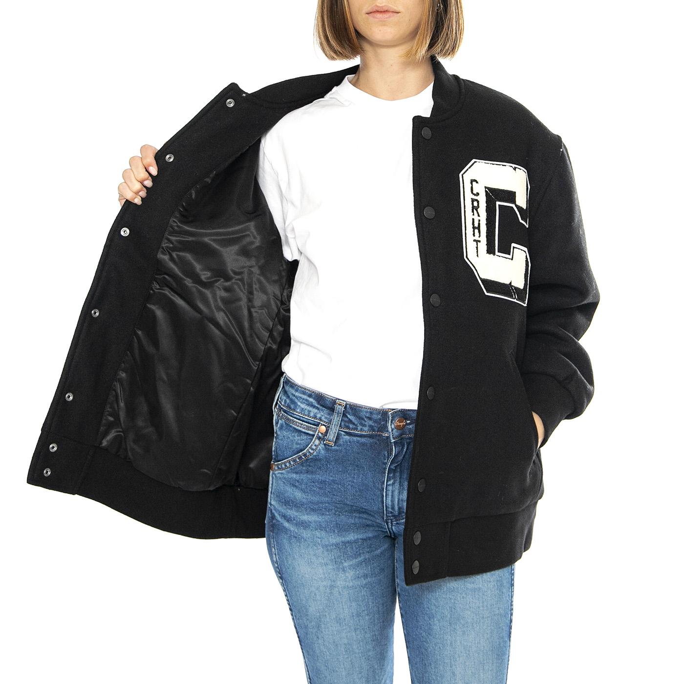 W' Brown Ducks Jacket Black - Giacca Donna Nera I033859.89XX  CARHARTT WIP 