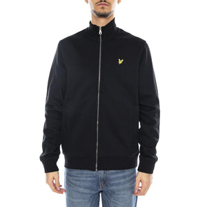 Brushback Full Zip Jet Black - Felpa con Zip Uomo Nera ML2148V-Z865 . LYLE & SCOTT 