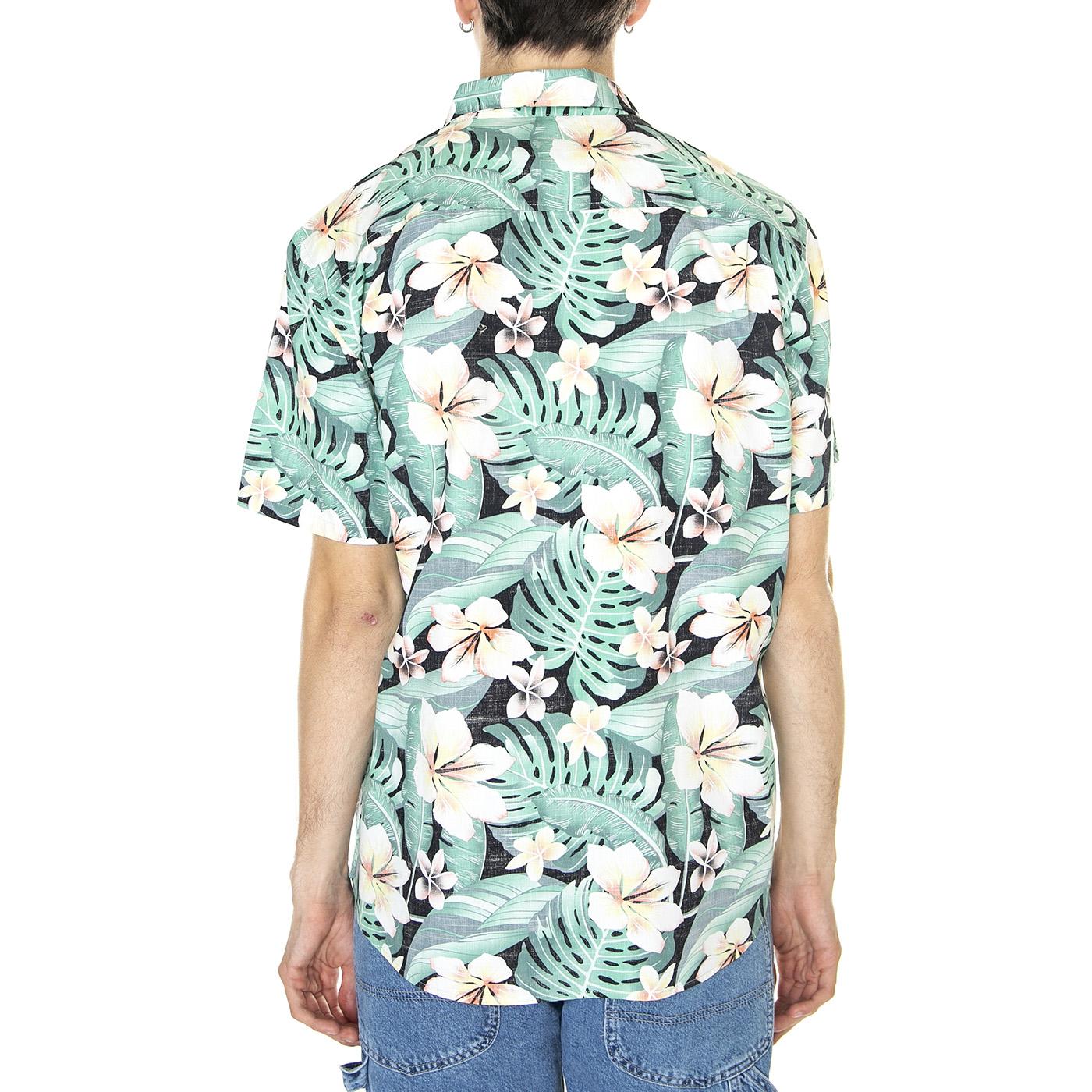 M' Cabana SS Oil Grey Shirt - Camicia Maniche Corte Uomo Multicolore CZ6646-H013  HURLEY 