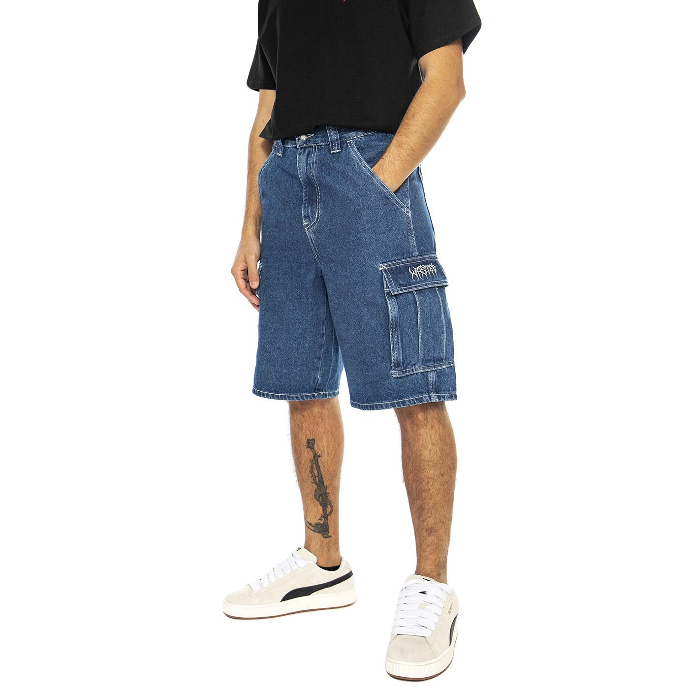 Creager Short Washed Blue - Bermuda Uomo Blu CREAGER SHORT - WASHED BLUE  WASTED PARIS 