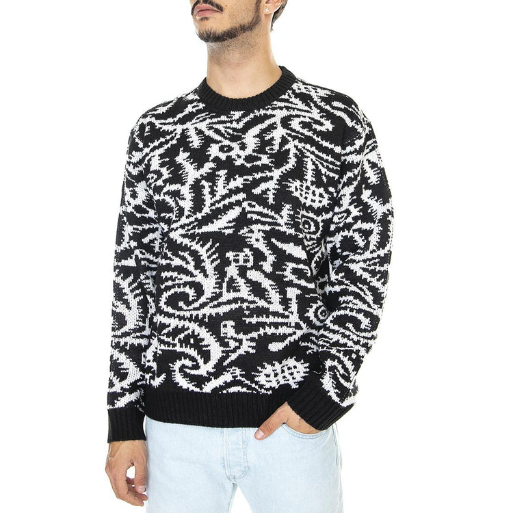 Magnolia Crew Sweater Black / Multi - Maglione Girocollo Uomo Nero / Multi 151000062-BKM  OBEY 