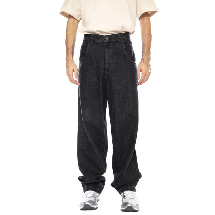 Baggy T. Denim Nero Lav. Solo ST.W - Pantaloni Uomo Neri R.BIANCO-L-BLAK-LF5042 . BLUESKIN 