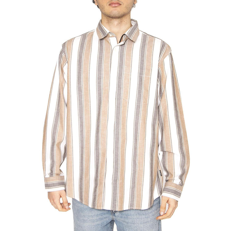 L/S Kendricks Shirt Kendricks Stripe, Liberica - Camicia Uomo Multicolore I034881.2TFXX  CARHARTT WIP 