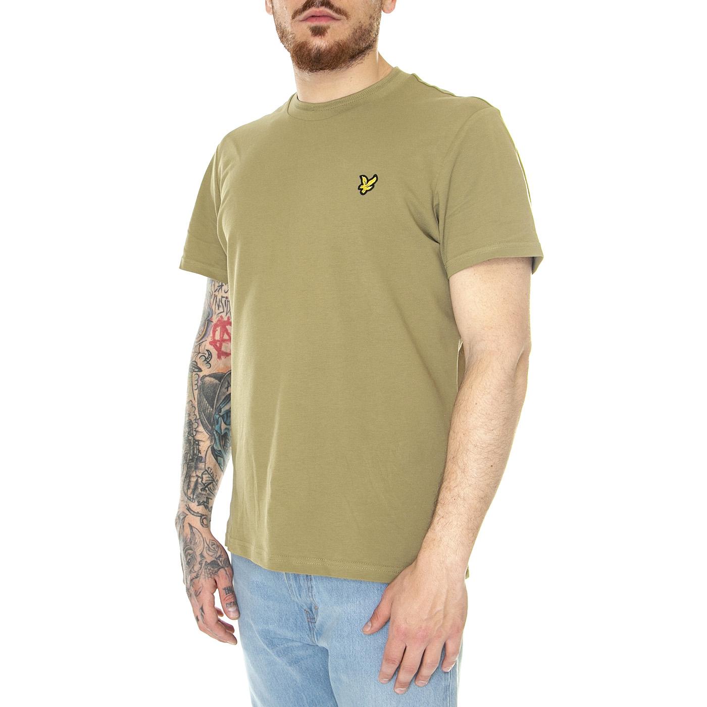 Crest Tipped T-Shirt Seaweed - Maglietta Girocollo Uomo Verde TS1805V-W824  LYLE & SCOTT 