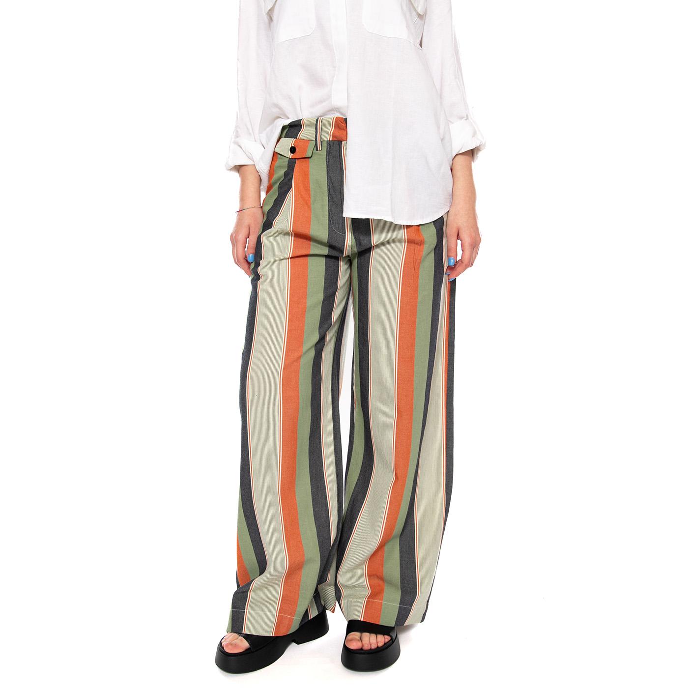 QUICK STRIPES PAT PANTS MULTI COLOR - Pantaloni Larghi Donna Multicolore WPT00256 ECR THINKING MU 